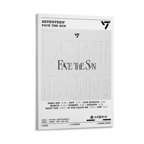 Seventeen - Face The Sun Music Cover Canvas Poster Wall Decorative Art Painting Living Room Bedroom Decoration Gift
