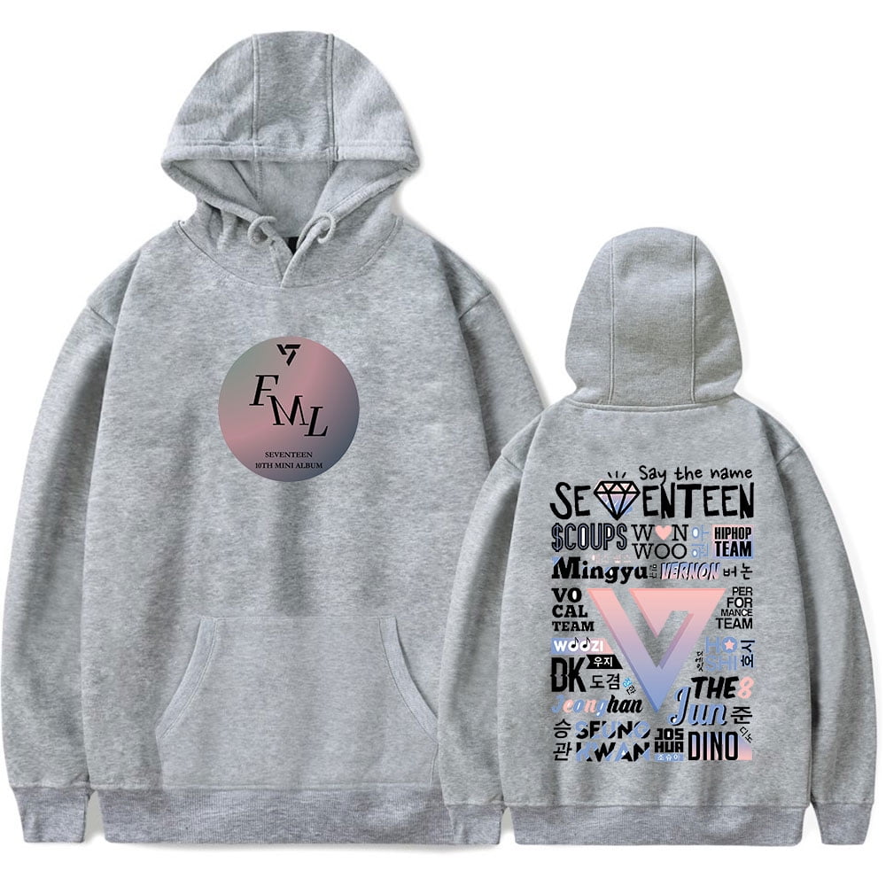 アイドル SEVENTEEN PULLOVER Seventeen Hoodie KPOP Merch Winter Men Women Long Sleeve