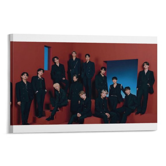 Seventeen K-pop Hot Poster Wall Art Picture Painting Poster Canvas Print Posters Artworks Bedroom Living Room Decor 12x18inch(30x45cm)