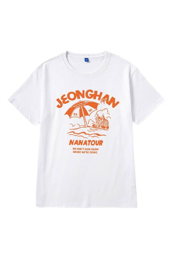 Seventeen T-shirt Short Sleeve Nanatour Merch K pop Music Harajuku Jeonghan Hoshi Wonwoo For Fans CARAT T Shirt Tee