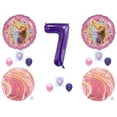 thumbnail image 1 of Seventh 7th Birthday Tangled Rapunzel balloons Decoration Princess Castle long hair, 1 of 1