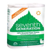 Seventh Generation Paper Towels, 100% Recycled Paper, 2-ply, 2 Rolls (Packaging May Vary)