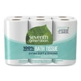 thumbnail image 1 of Seventh Generation 100% Recycled Bathroom Tissue, Septic Safe, 2-Ply, White, 240 Sheets/Roll, 12/Pack (13733PK) - 2 Pack, 1 of 1