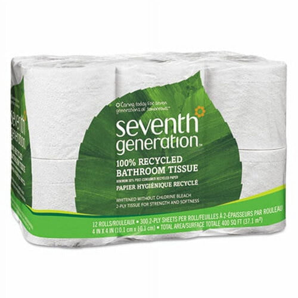 Seventh Generation 100 Recycled Bathroom Tissue Septic Safe 2Ply White