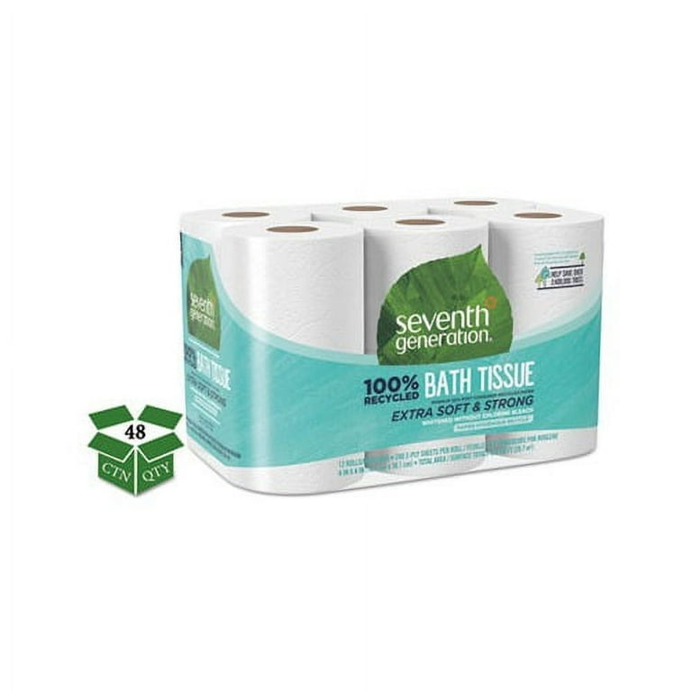100% Recycled Bathroom Tissue, Septic Safe, 2-Ply, White, 240 Sheets/Roll, 48 Rolls/Carton 100% Recycled Bathroom Tissue, Septic Safe, 2-Ply, White, 240 Sheets/Roll, 48 Rolls/Carton