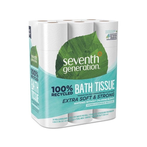 Seventh Generation 2Ply Septic Safe Toilet Paper, 24 Rolls Per Bag, 5