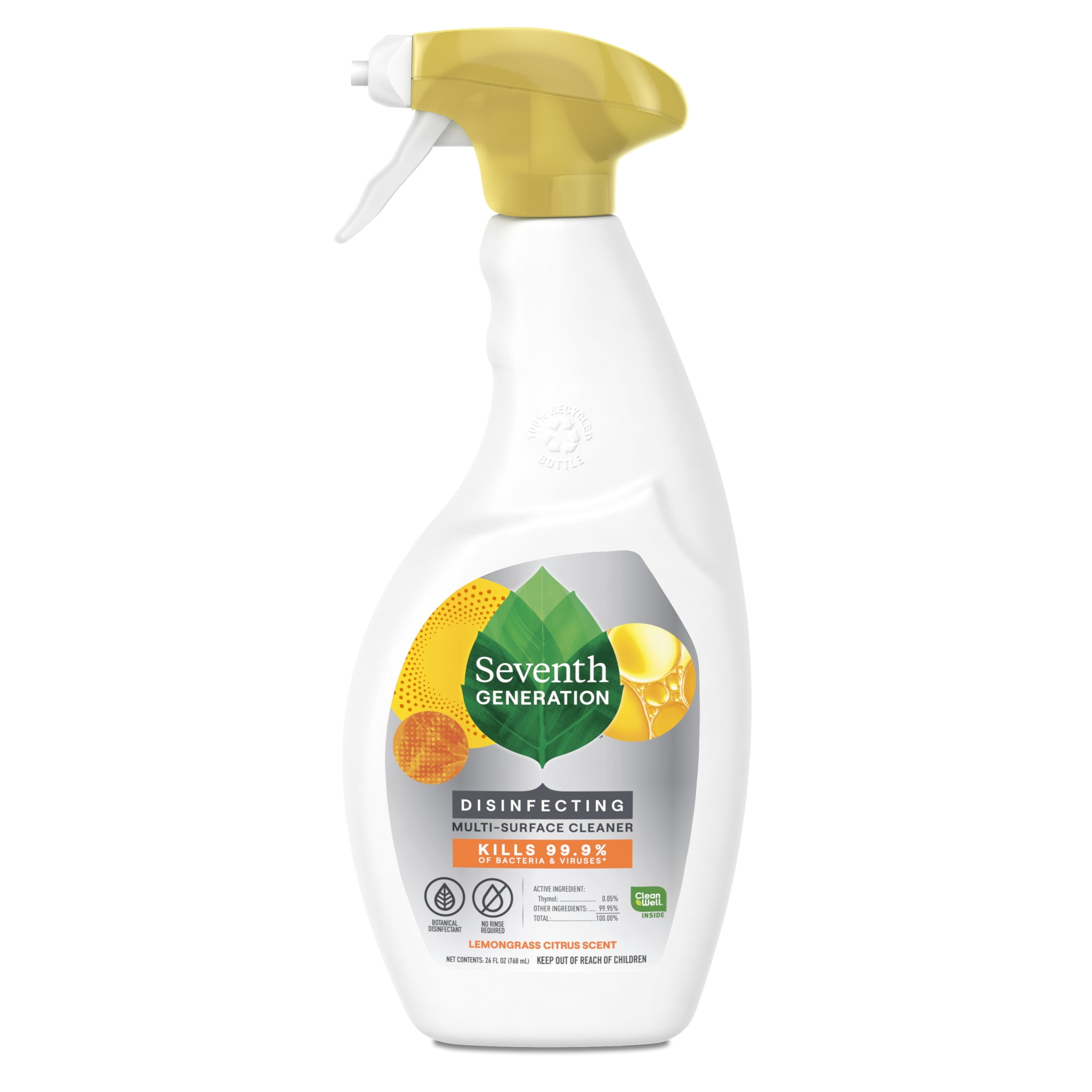 Seventh Generation 22810 Disinfecting Spray Cleaner, 26 oz. Trigger