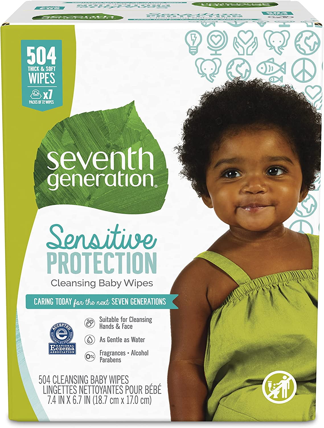 Seventh Generation Baby Wipes Sensitive Protection Diaper Wipes with