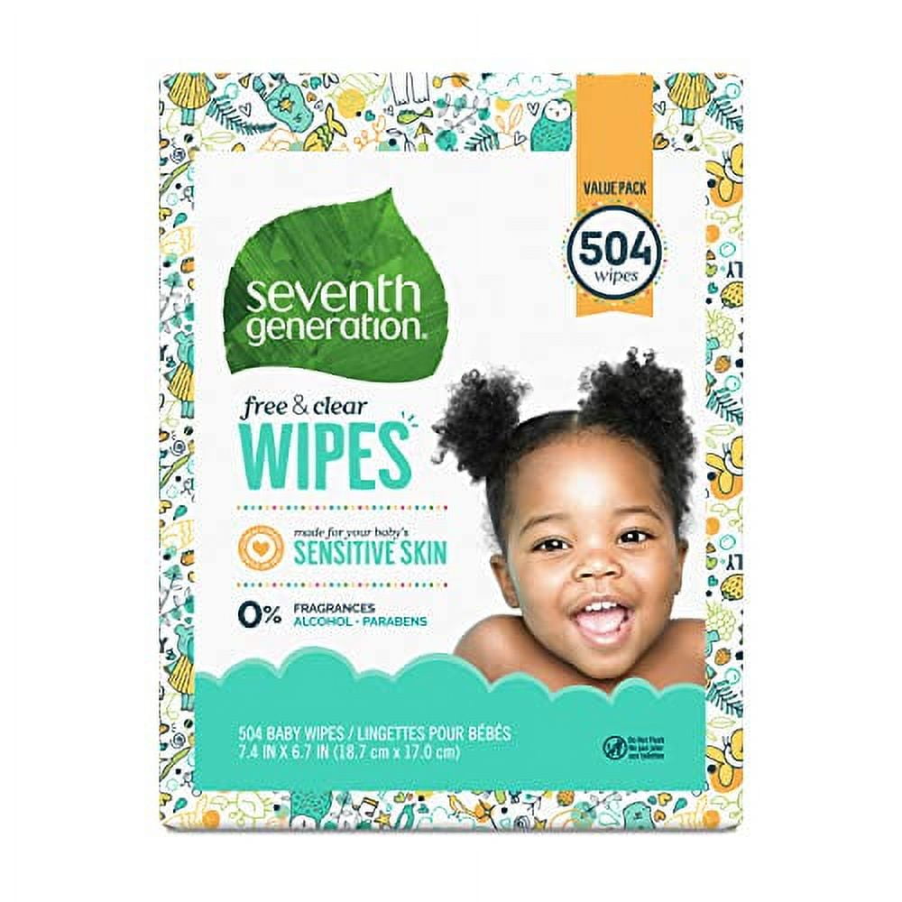 Seventh Generation Baby Wipes with Snap Seal Sensitive Protection