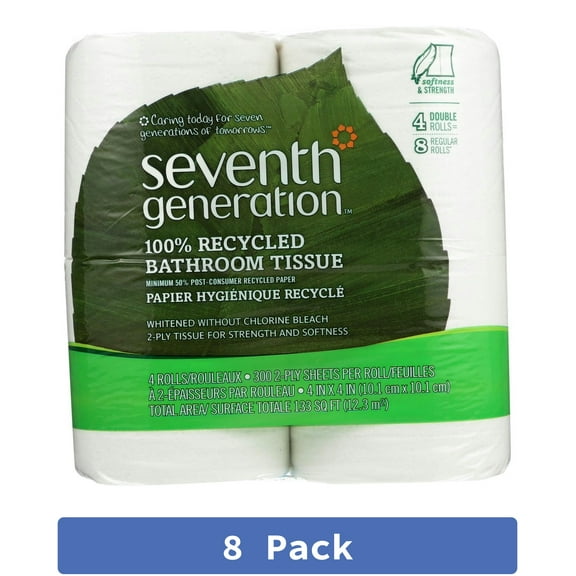 Seventh Generation Bath Tissue 2-Ply 300 Count 4-Pack (Pack Of 8)