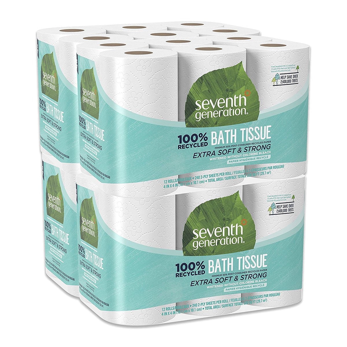 Seventh Generation Bathroom Tissue - Case of 4 - 300 Count