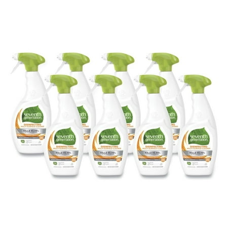 Seventh Generation 22810 26 oz. Botanical Disinfecting Multi-Surface Cleaner Spray - Lemongrass Citrus (8/Carton)