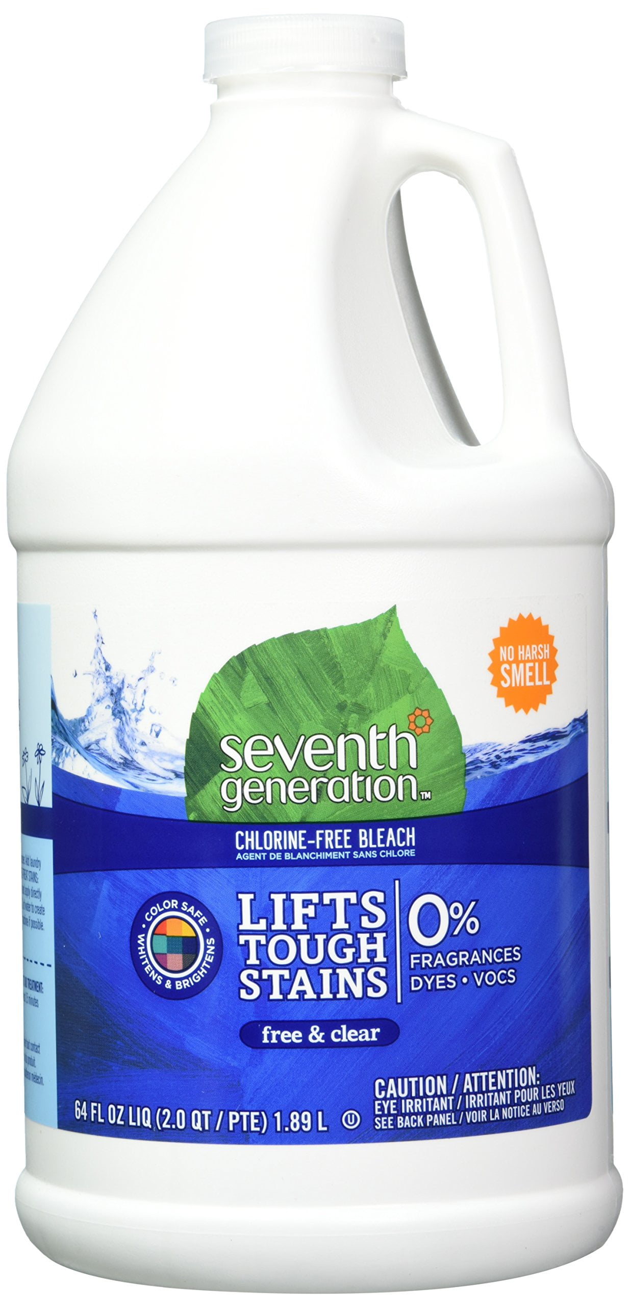 Seventh Generation ChlorineFree Bleach Free & Clear 64 Oz 2 Pk