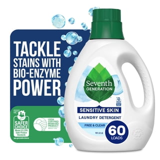Seventh Generation Free & Clear Liquid Laundry Detergent, Fragrance Free, 90 fl oz, 60 Loads