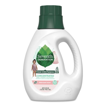 SEVENTH GENERATION CONCENTRATED BABY LIQUID LAUNDRY DETERGENT FRESH...