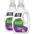 thumbnail image 1 of Seventh Generation Concentrated Laundry Detergent, Fresh Lavender Scent, 40 Ounce, 2 Pack, 106 Loads, 1 of 7