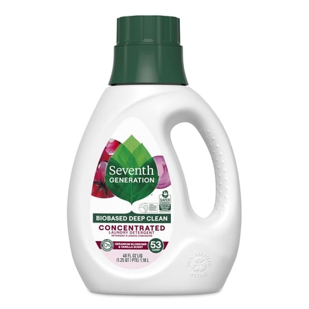 Seventh Generation Concentrated Liquid Laundry Detergent Geranium Blossom & Vanilla, 40 fl oz