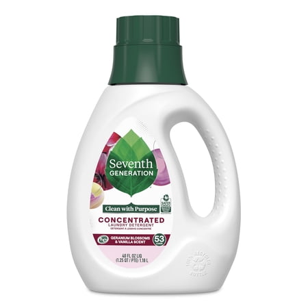 SEVENTH GENERATION CONCENTRATED LIQUID LAUNDRY DETERGENT GERANIUM BLOSSOM...