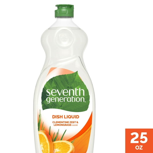 Seventh Generation Dish Liquid Soap Clementine Zest & Lemongrass 25 fl