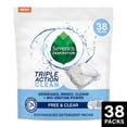 thumbnail image 1 of Seventh Generation Dishwasher Detergent, Fragrance Free, Triple Chamber Detergent Packs, 38ct, 1 of 1