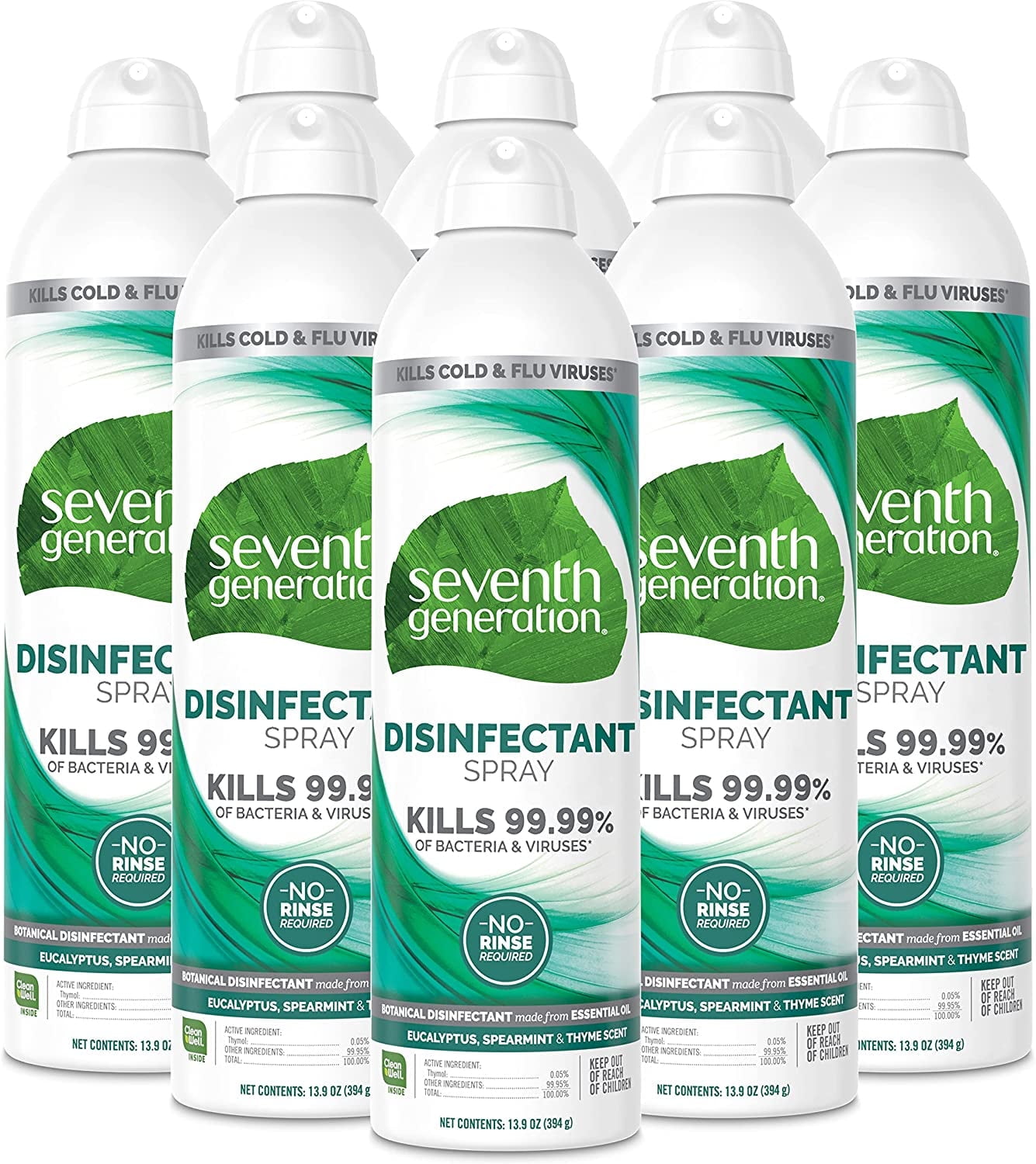 Does Seventh Generation Disinfectant Spray Kill Norovirus Seventh Generation Disinfecting Spray Cleaner Eucalyptus and Thyme