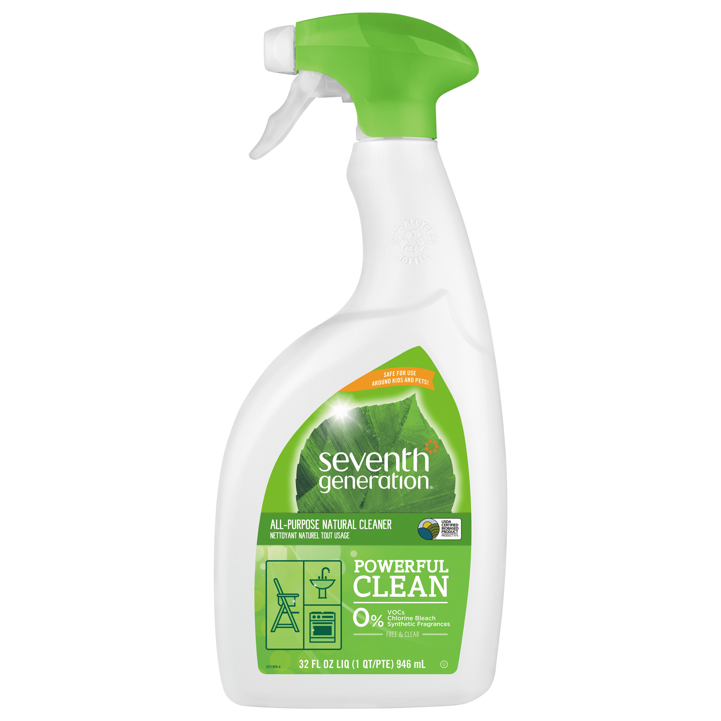 Seventh Generation Free & Clear All Purpose Cleaner Fragrance Free 32 oz - image 1 of 7