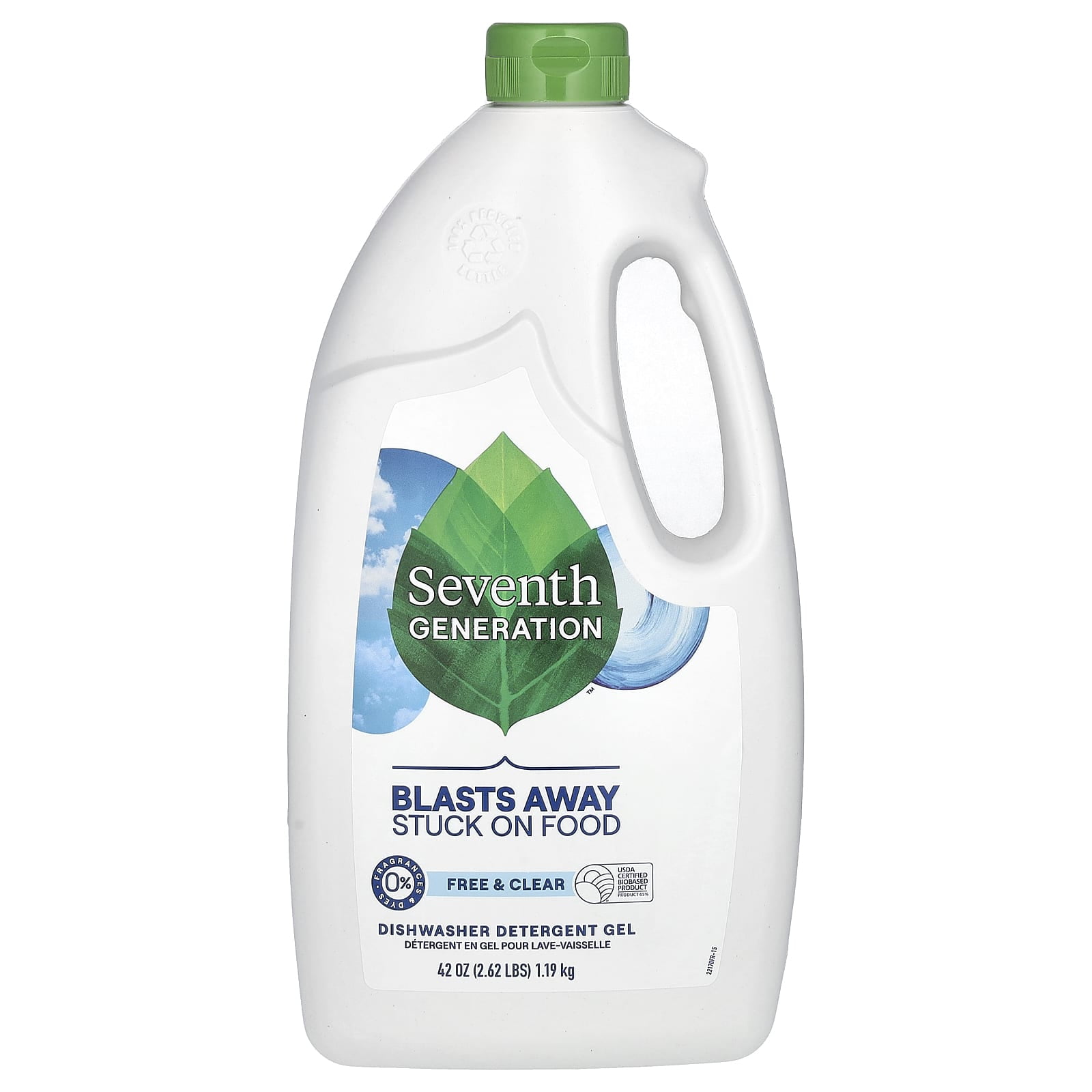 Seventh Generation Free & Clear Scent Gel Dishwasher Detergent 42 Oz