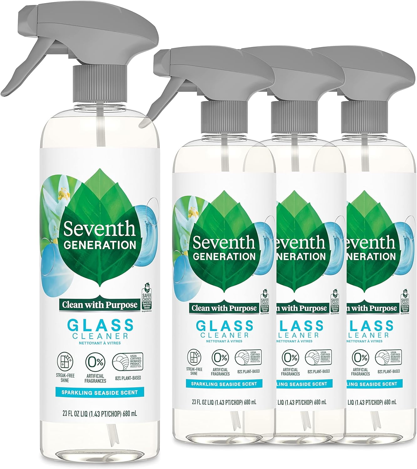 Seventh Generation Glass Cleaner, Biodegradable Formula, Sparkling
