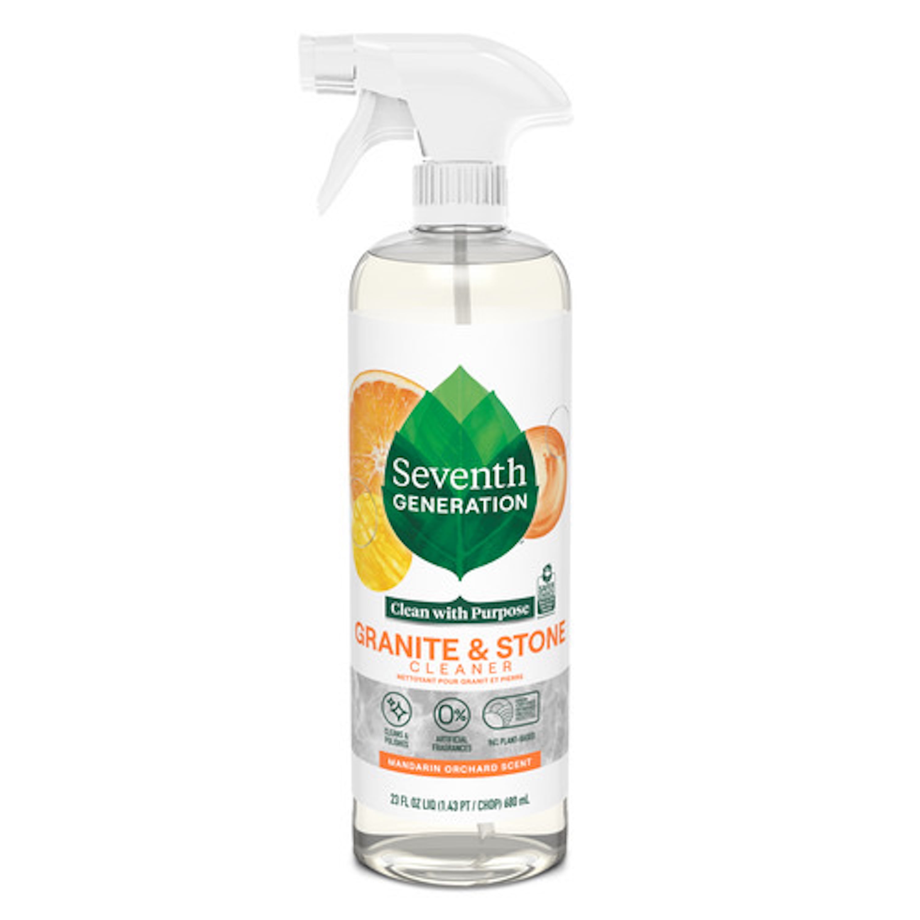 Seventh Generation Granite & Stone Cleaner, Mandarin Orchard, 23 fl oz (680 ml)