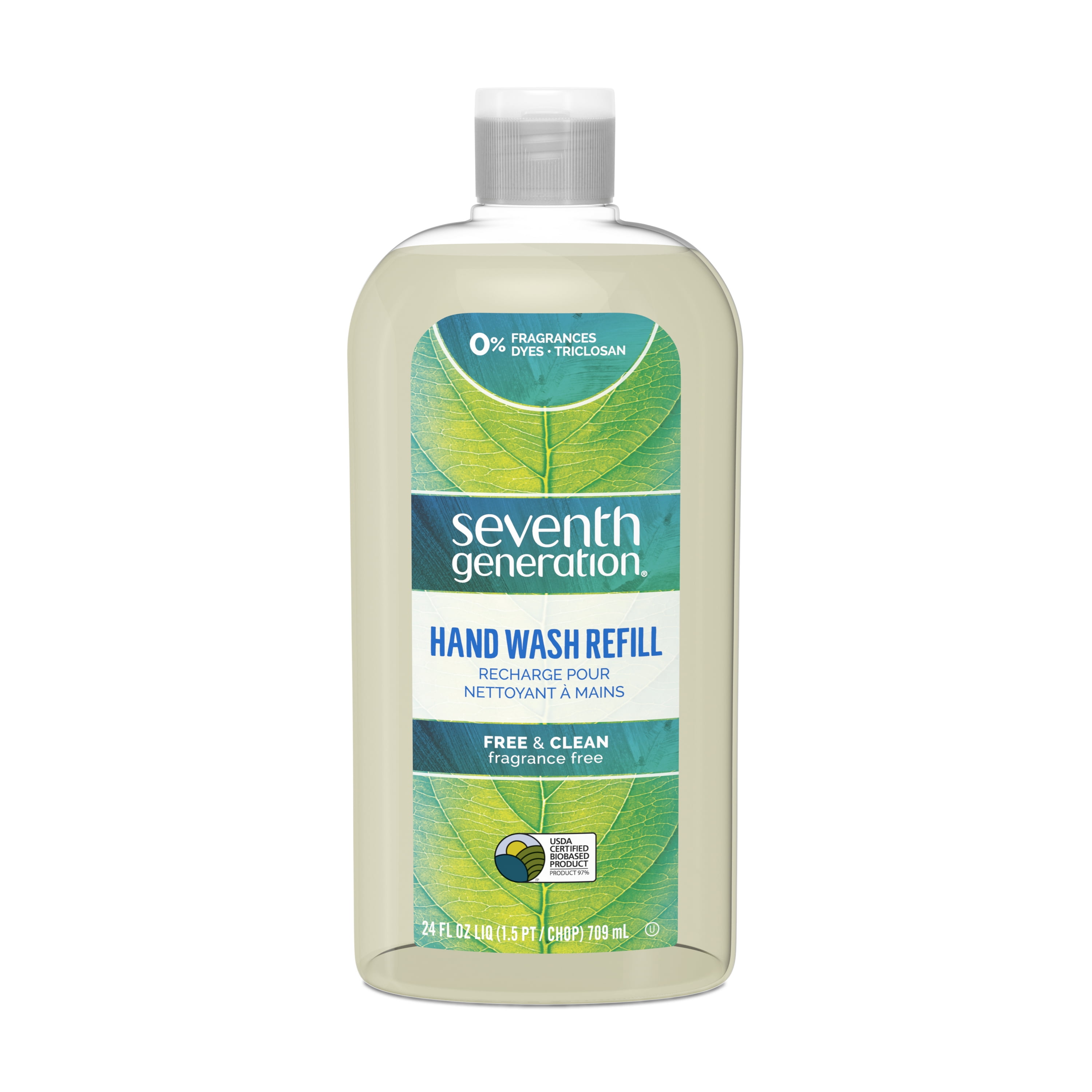 Seventh Generation Professional Liquid Hand Wash Soap Refill Free & Clear  Unscented 128 fl oz (Pack of 2)