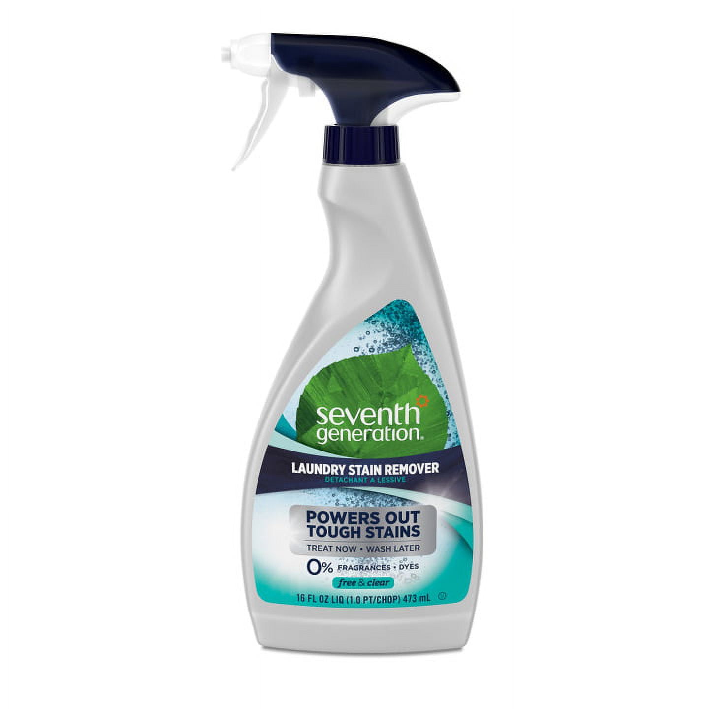 Seventh Generation Laundry Stain Remover Spray, Free & Clear, 16 fl oz