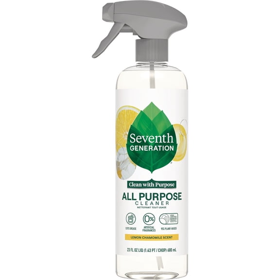 Seventh Generation Lemon Chamomile Citrus Multi-Surface All Purpose Cleaning Spray - Pack of 24