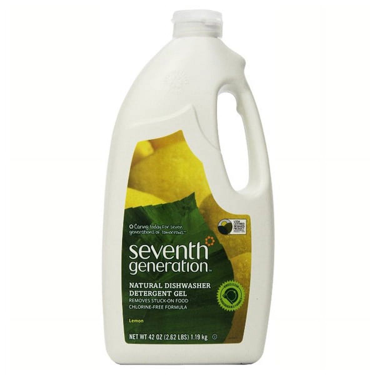 Seventh Generation Lemon Natural Dishwasher Detergent Gel 42 oz Plastic