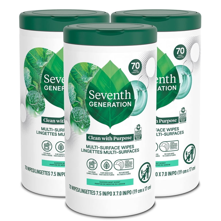 Seventh Generation Multi Purpose Wipes All Purpose Cleaning Garden