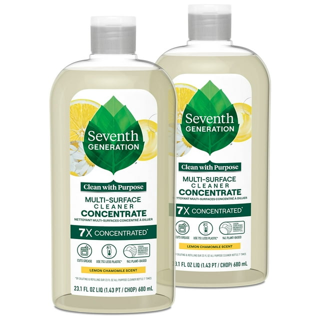 Seventh Generation Multi Surface Cleaner Lemon Chamomile, 23.1 oz 2