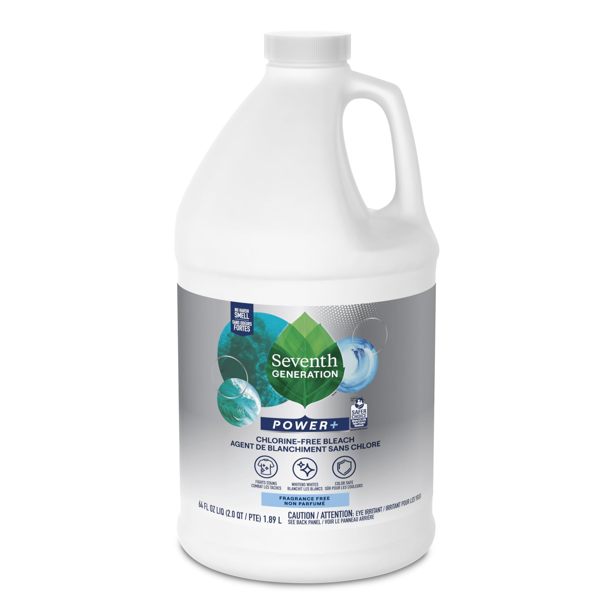 Seventh Generation NonChlorine Bleach, 3In1 Benefits Fights Stains