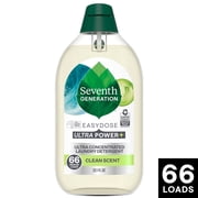 Seventh Generation Power+ Concentrated Liquid Laundry Detergent, Fresh Clean, 23 fl oz, 66 Loads