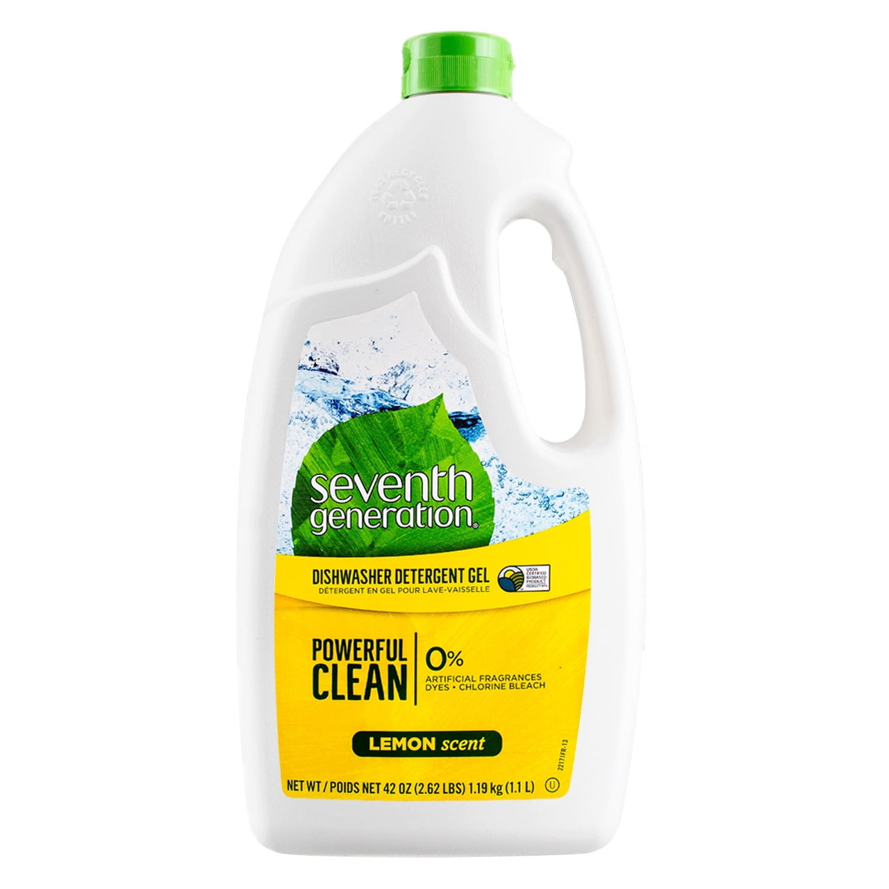 Seventh Generation Powerful Clean Dishwasher Detergent Gel, Lemon, 42