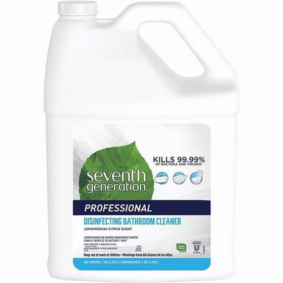 Seventh Generation 1 gal Disinfecting Bathrooom Cleaner Refill, Multi Color - Case of 2