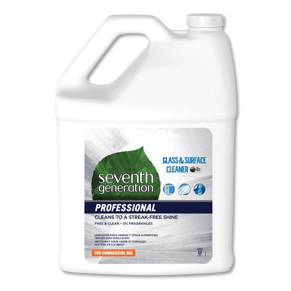 Seventh Generation Professional Glass and Surface Cleaner Free and Clear 1 gal Bottle 2/Carton