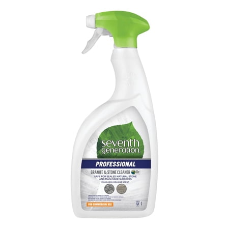 Seventh Generation™ Professional Granite And Stone Cleaner, Mandarin Orange Scent, 32 Oz, Carton Of 8 Bottles