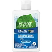Seventh Generation Rinse Aid, Free & Clear, 8 Oz