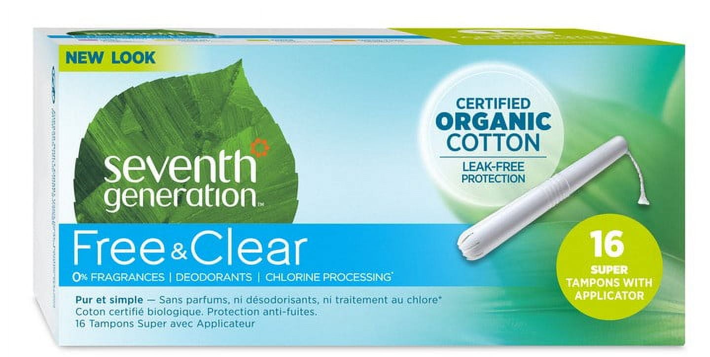 Seventh Generation Tampons Super Applicator 16 ct