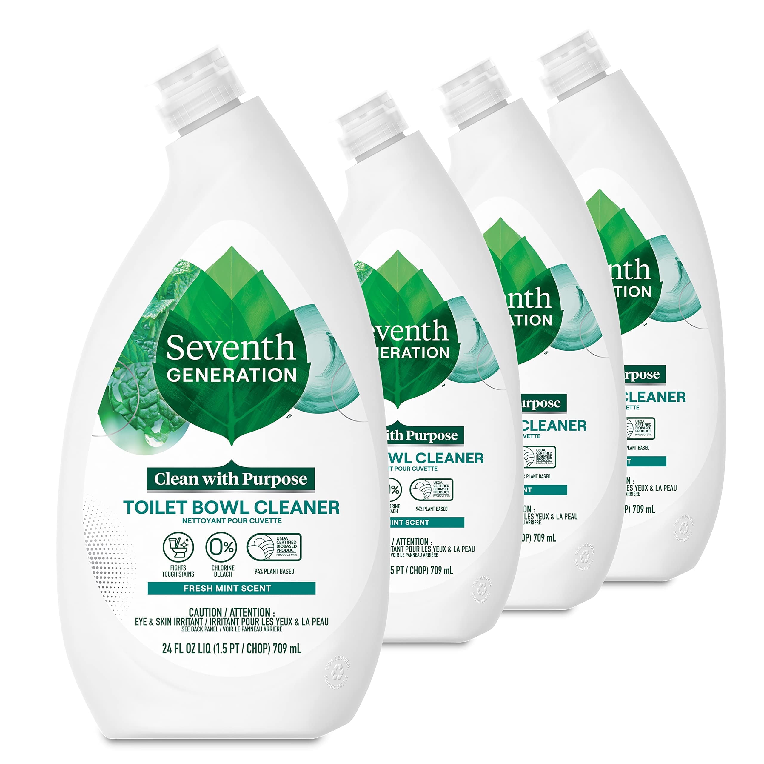 Seventh Generation Toilet Bowl Cleaner, Fresh Mint Scent, Chlorine