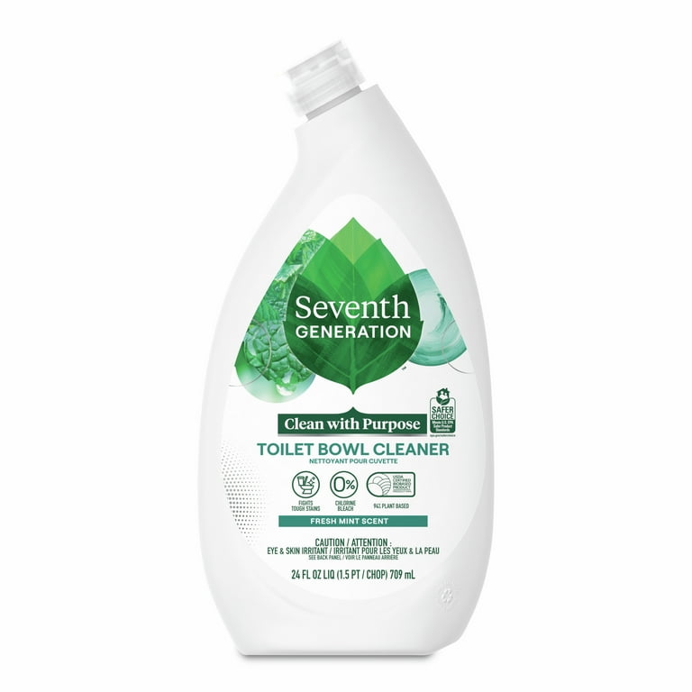 Toilet Bowl Cleaner, Fresh Mint Scent, 24 oz Bottle