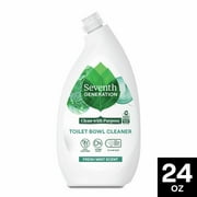 Seventh Generation Toilet Bowl Cleaner without Chlorine Bleach, Fresh Mint Ammonia Free, 24 oz​