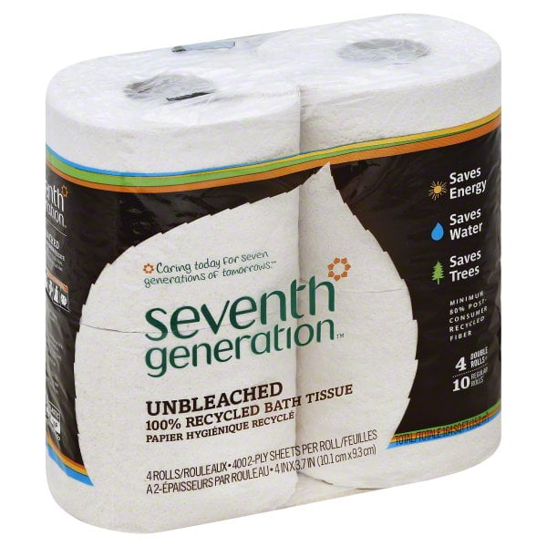Seventh Generation Toilet Paper, Natural, 4 Double Rolls