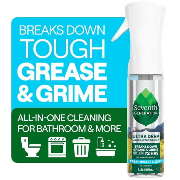Seventh Generation Ultra Deep Multi‑Surface Cleaner, Fresh Breeze, 9.4 fl oz