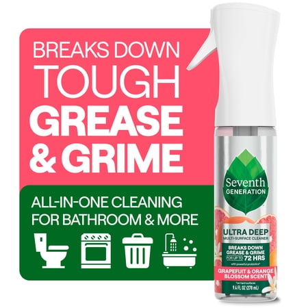 Seventh Generation Ultra Deep Multi-Surface Cleaner, Grapefruit & Orange Blossom, 9.4 fl oz