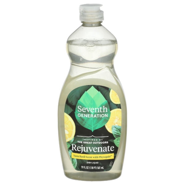 Seventh Generation Yuzu Basil Scent with Pytogaia Liquid Dish Soap 19 fl oz (Pack Of 3)